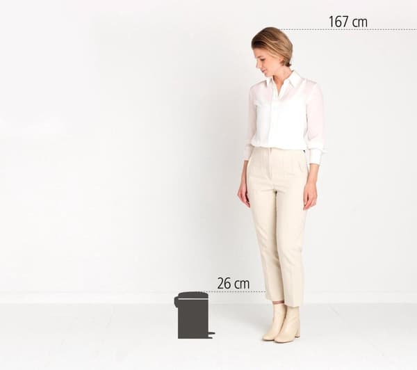 Brabantia newIcon Sense of Luxury papperskorg - 3 l - Mineralbetonggrå