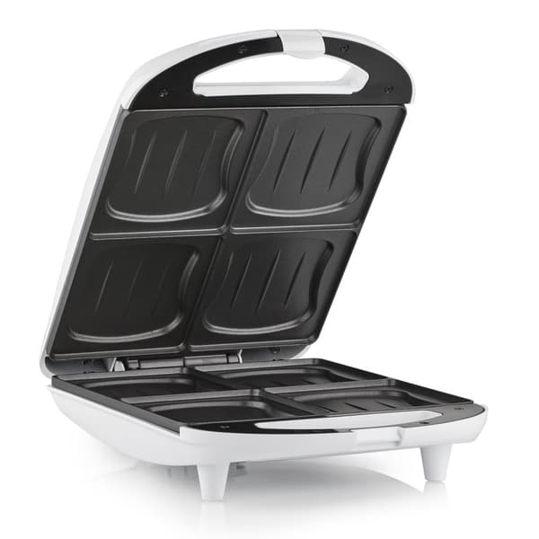 Tristar SA-3065 Sandwichmaskine XL - Non-stick belægning - Velegnet til 4 sandwich - 1300 watt - Hvid