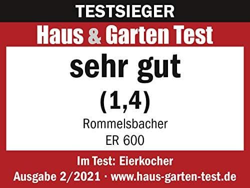 Rommelsbacher ER 600 munakeitin, 400, ruostumaton teräs/musta