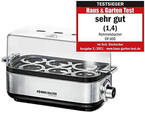 Rommelsbacher ER 600 munakeitin, 400, ruostumaton teräs/musta