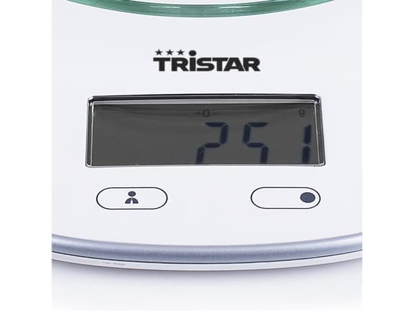Tristar KW-2445 Köksvåg - Upp till 5 kilogram - Digital köksvåg - Vit
