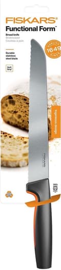 Miniatyrbild 3 av 3: Fiskars Brödkniv med funktionell form 21 cm - Rostfritt stål - Softtouch anti-halkbeläggning