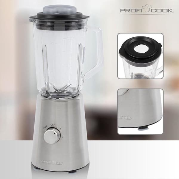 ProfiCook PC-UM 1213 - Tehosekoitin 500 W - Lasinen sekoituskuppi 1,0 litraa