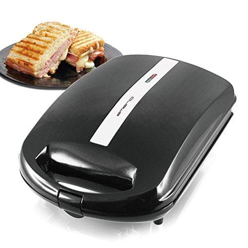 Emerio XXL Sandwich Toaster TEST GOD til alle toaststørrelser 4x stor skalform til hele familien Osten lækker ikke ingen udtværing BPA fri 1300 watt s