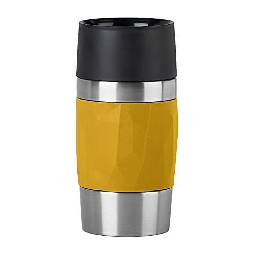 emsa termokrus REJSEKRUS KOMPAKT, 0,3 liter, gul 100% lækagesikker, dobbeltvægget isolering, praktisk 360 - 1 stk (N2161000)