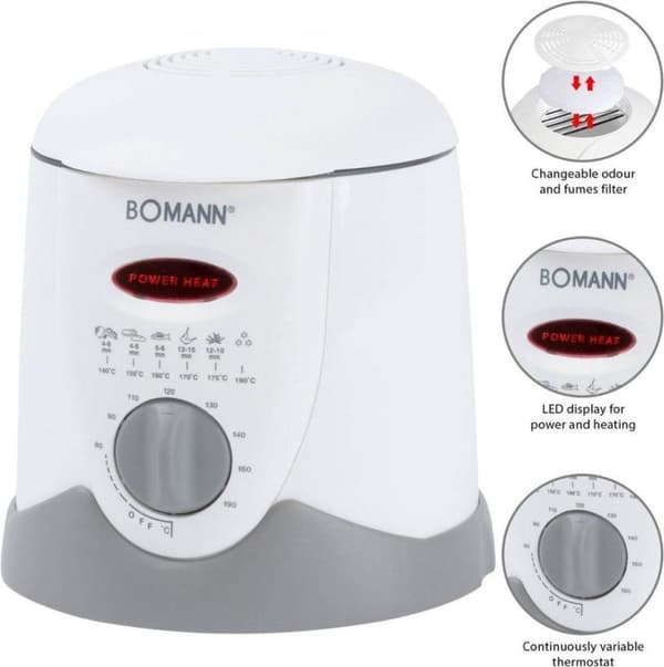 Bomann FFR 1290 CB - Fritös/fonduepanna - 6 fonduegafflar