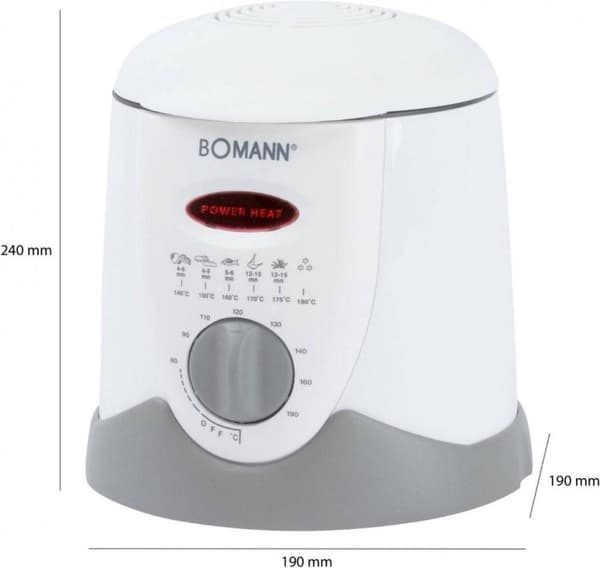 Bomann FFR 1290 CB - Fritös/fonduepanna - 6 fonduegafflar