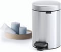 Miniatyrbild 4 av 8: Brabantia NewIcon papperskorg - 3 l - Fingeravtryckssäker i matt stål
