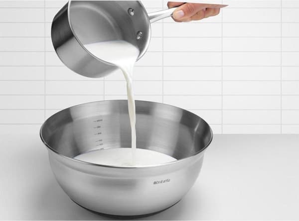 Brabantia Blandeskål / Blandeskål - 3,0 l - Mat Stål / Sort