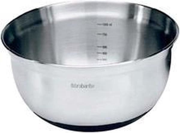 Brabantia Blandeskål / Blandeskål - 3,0 l - Mat Stål / Sort
