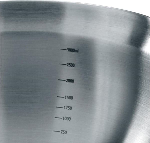 Brabantia Blandeskål / Blandeskål - 3,0 l - Mat Stål / Sort