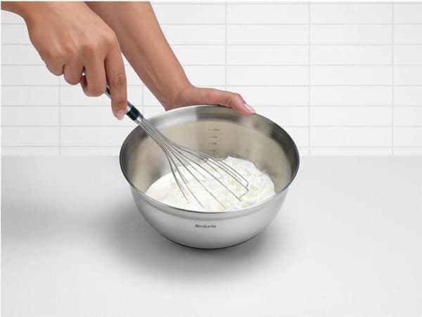 Brabantia røreskål / røreskål - 1,6 l - mat stål / sort