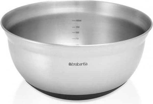 Brabantia røreskål / røreskål - 1,6 l - mat stål / sort