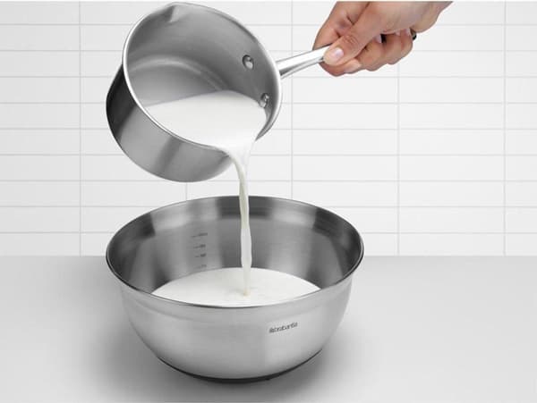 Brabantia røreskål / røreskål - 1,6 l - mat stål / sort