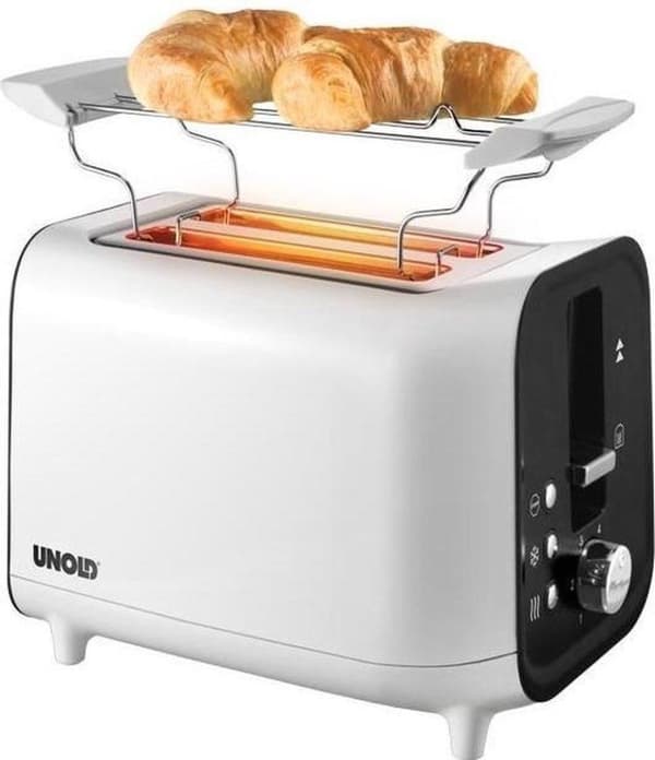 Unold 38410 2 skive(r) 800W Hvid brødrister
