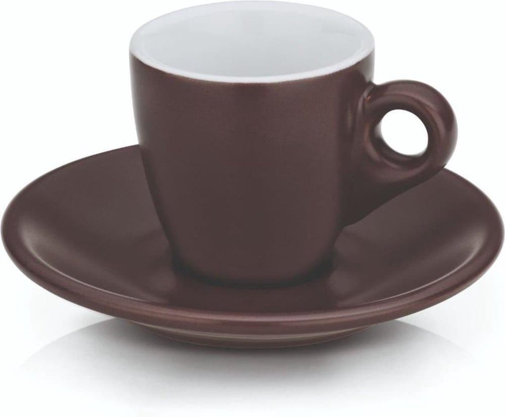 Espressokopp och fatset, brun - FPA | Mattia
