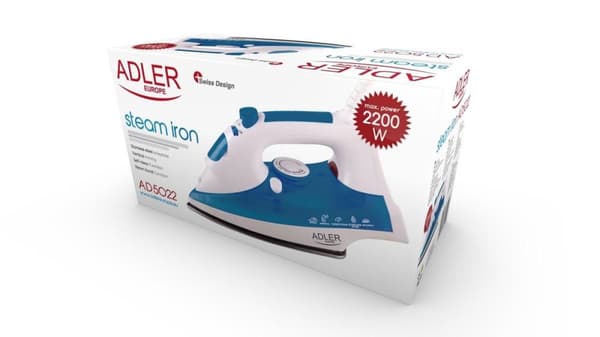 Höyrysilitysrauta - 3000W - violetti AD 5022 Adler