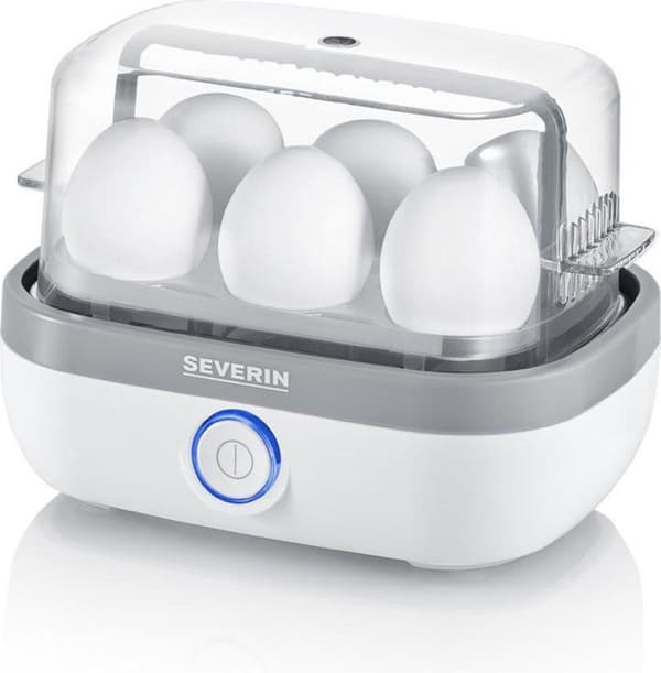 Severin EK 3164 - Æggefyr - hvid/grå