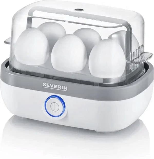 Severin EK 3164 - Æggefyr - hvid/grå