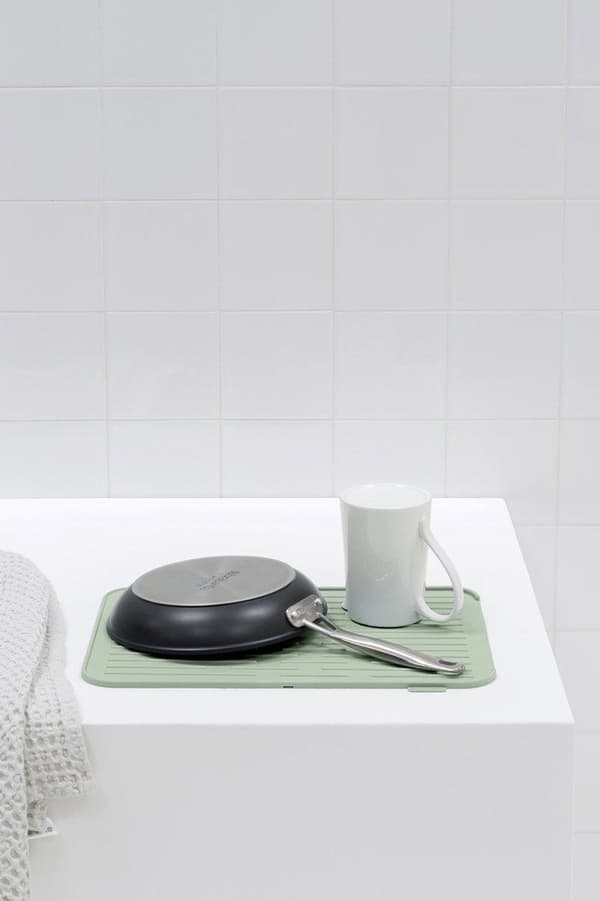 Brabantia Handfat Sidoavloppsmatta - Silikon - Jadegrön