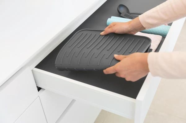 Brabantia SinkSide Afløbsmåtte - Silikone - Mørkegrå