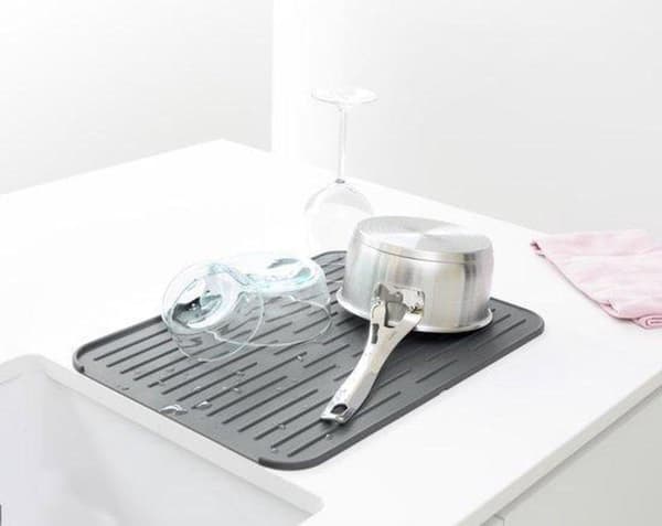 Brabantia SinkSide Afløbsmåtte - Silikone - Mørkegrå