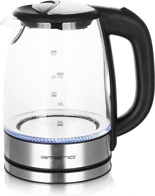 Emerio WK-119988 - Lasinen vedenkeitin + LED-valaistus - 1,7 litraa