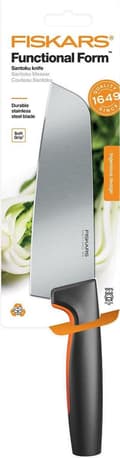 Miniatyrbillede 3 af 3: Fiskars Functional Form Santoku kniv 16cm - Rustfrit stål - Softtouch anti-skrid belægning