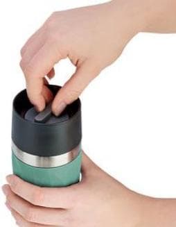Emsa N21603 Resemugg Kompakt termisk/isolerad mugg av rostfritt stål | 0,3 liter | 3h varmt | 6h kall | BPA-fri | 100% tight | läckagesäker | tål disk