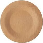 Papstar 88039 - Tallrik - Rund - Bambu - Naturlig - Enfärgad - 10 st (88039)