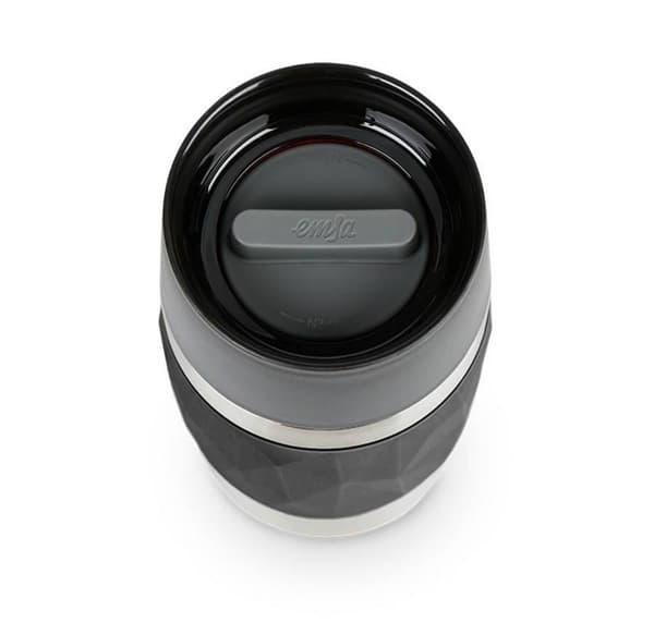 Emsa N21601 Resemugg Kompakt termisk/isolerad mugg av rostfritt stål | 0,3 liter | 3h varmt | 6h kall | BPA-fri | 100% tight | läckagesäker | tål disk