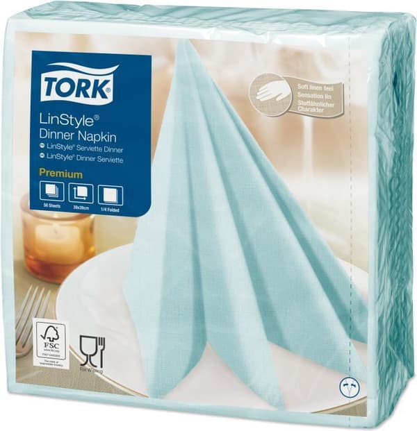Tork 478880 Papirserviet Aqua Color 50 stk (478880)
