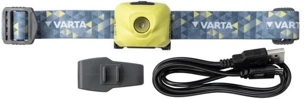 Varta OUTDOOR SPORTS ULTRALIGHT H30R Lommelygte med pandebånd Lime LED (18631 201 401)