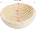 Pikkukuva 5 / 11: Westmark Nostatuskori, 750-1000 g leipätaikinalle, pyöreä, halkaisija: 17,5 cm, rottinki, vaalea beige