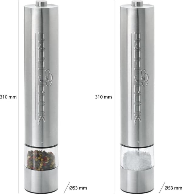 Proficook PSM 1031 Salt & Peber Sæt - Elektrisk - Med lys
