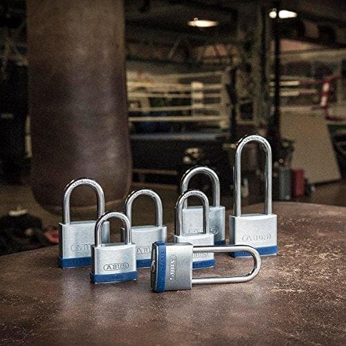 ABUS 5/50 - Konventionel hængelås - Nøglelås - Forskellig låsning - Port - Opbevaringsskab - Værktøjskasse - Sølv - Zink (5/50)