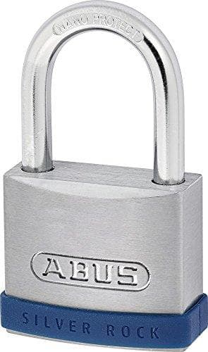 ABUS 5/50 - Konventionel hængelås - Nøglelås - Forskellig låsning - Port - Opbevaringsskab - Værktøjskasse - Sølv - Zink (5/50)