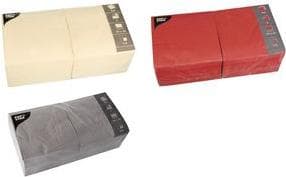 PAPSTAR servietter, 330 x 330 mm, 3-lags, grå 1/4 fold, serviet, krympe-indpakket - 1 stk (87448)