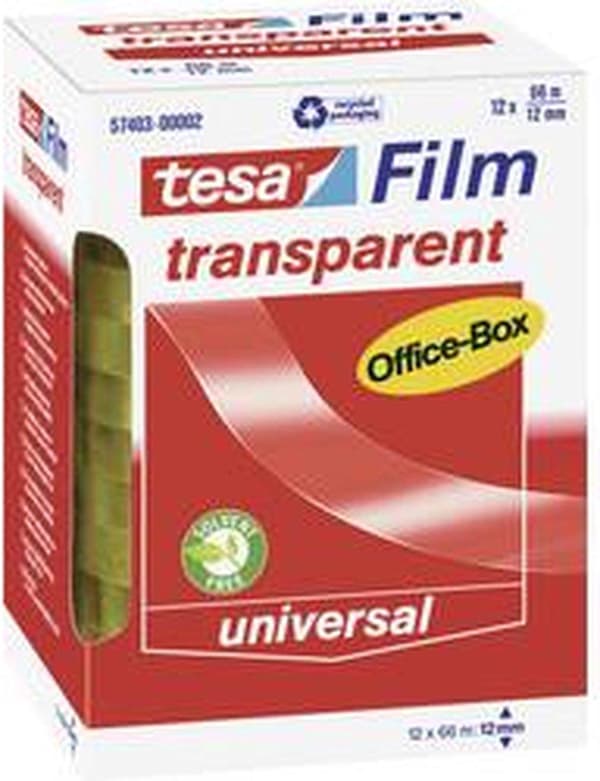Tesa kontorsfilm 66m x12mm pk/12