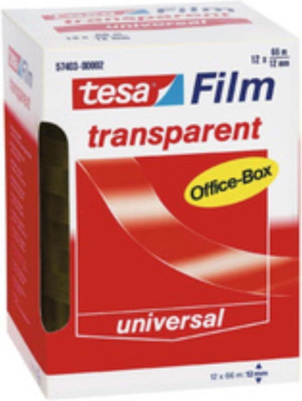 Tesa kontorsfilm 66m x12mm pk/12