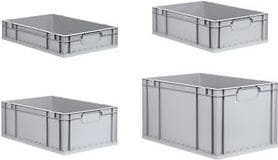 allit förvaringsbox ProfiPlus EuroEco C612, grå Eurobox av PP, stängda handtag, resistent - 1 st (456808)