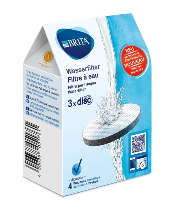 BRITA MicroDisc-filterpatroner - Pakke med 3