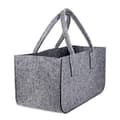 Pikkukuva 2 / 6: Schramm-huopapussin mitat: 50 cm x 25 cm x 25 cm materiaali: vankka huopamateriaalin paksuus: 5 mm väri: vaaleanharmaa kantavuus jopa n. 15 kg (1234)