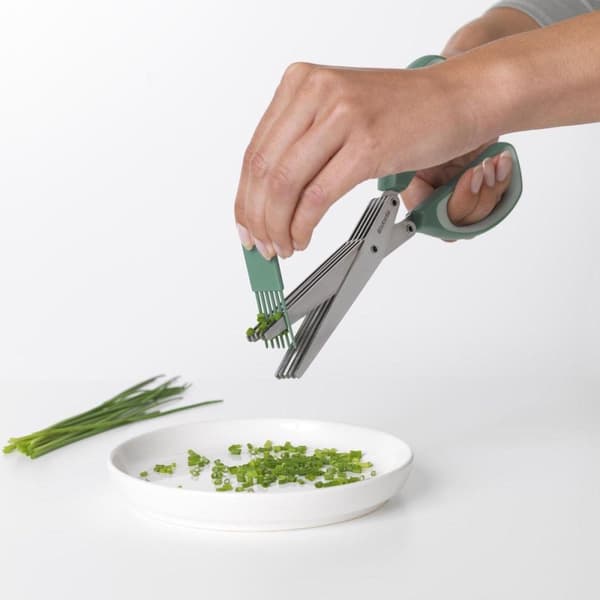 Brabantia Tasty+ Herb Scissors plus Comb - Gran Green