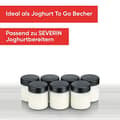 Pikkukuva 2 / 4: SEVERIN vaihtolasit jogurttikoneille, kannelliset jogurttipurkit (7 x 150 ml), sopivat SEVERIN jogurttikoneisiin JG 3516 / JG 3518 / JG3519 / JG 3520