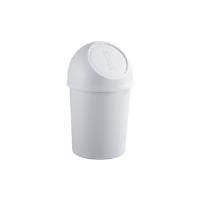 helit soptunna med insticksflik, 6 liter, rund, svart, tillverkad av PP, diameter: 216 mm, höjd: 375 mm (H2401095)