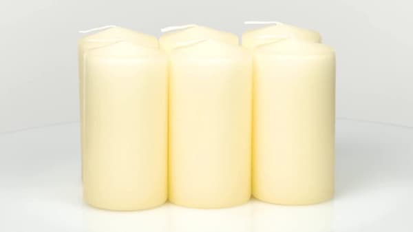 Papstar 17991 Vaxljus Round Cream 6 st (17991)