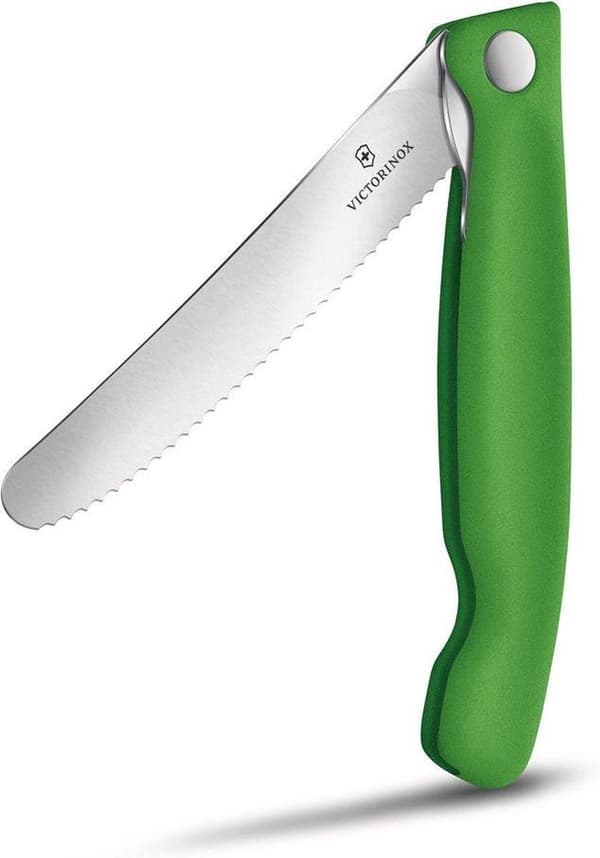 Victorinox Swiss Classic hopfällbar tomatkniv 11cm - Kartel - Grön