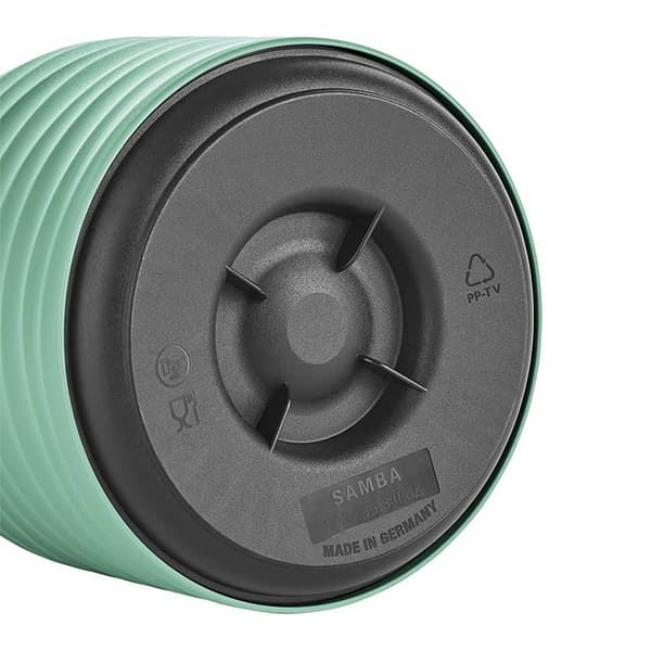 Emsa N40108 Samba Wave vakuumkanna | 1,0 liter | Snabbpress plast | Isolerkolv av glas | Kaffekanna: 12h varm/24h kall| 100% tight | mynta