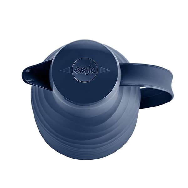 emsa vakuumkande SAMBA WAVE, 1,0 liter, marineblå med højkvalitets glasvakuumkolbe, 100% lækagesikker, - 1 stk (3100600288)